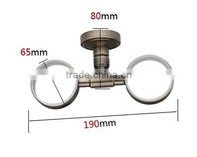 Antique Brass Toothbrush Holder Double Cup Holder Tumbler Holder Bathroom Accessories