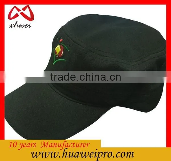 China Headwear Custom New Design Fashion Unisex Flat Roof Military Hat Oem Bush Hat Baseball Field Cap