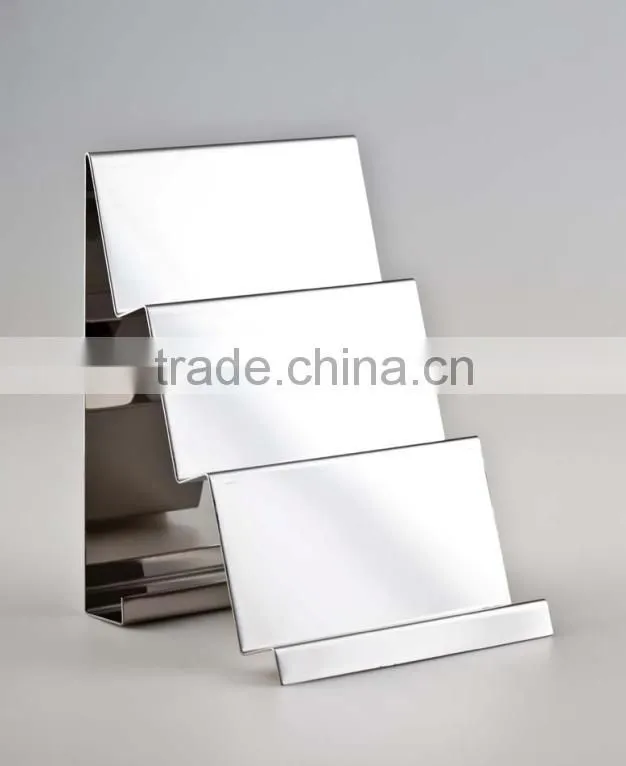 Stainless steel counter shop wallet display racks