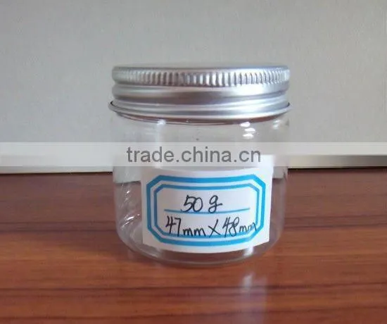 250g wide mouth PET food jar with aluminum screw cap