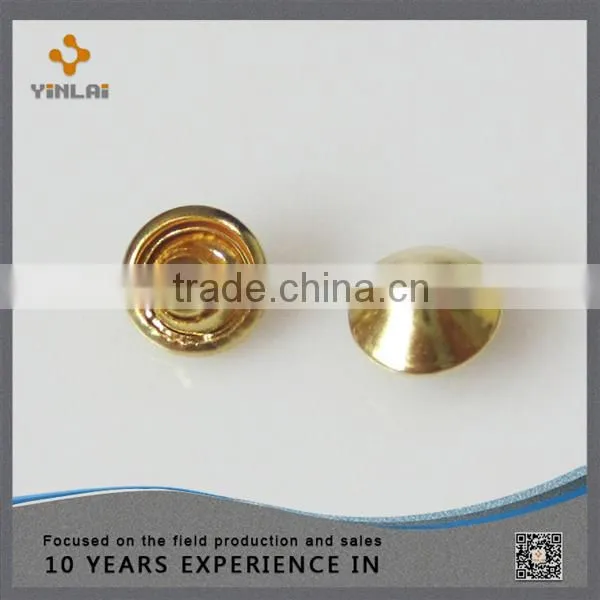 8mm brass steep head rivets for leather