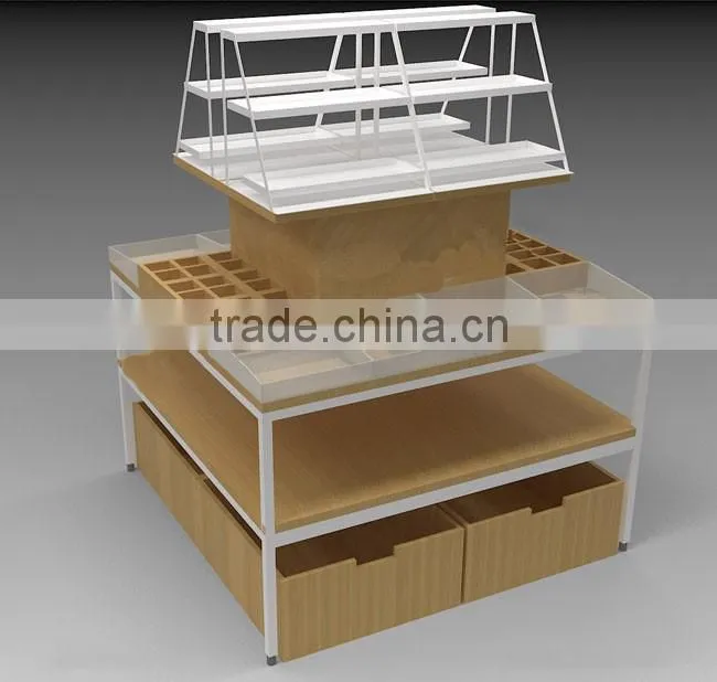 New Design Stationery Counter Display Stand Rack With Acrylic Showcase