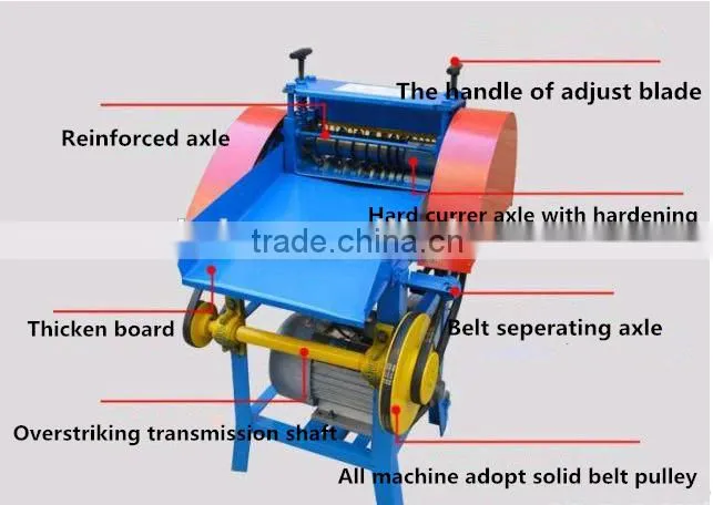 High quality cable wire stripping machine /waste wire stripper machine/wire recyling machinery plant