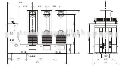 lateral VD4 indoors 11kv 24kv parts of vacuum circuit breaker