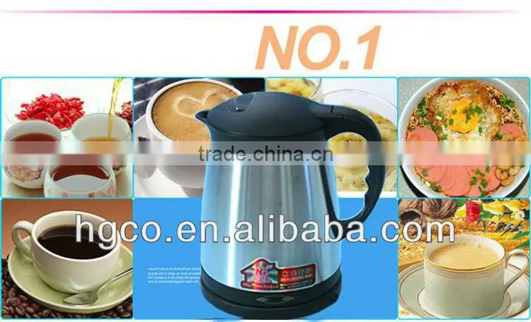 Stainless steel double wall heat insulation electric heating kettle