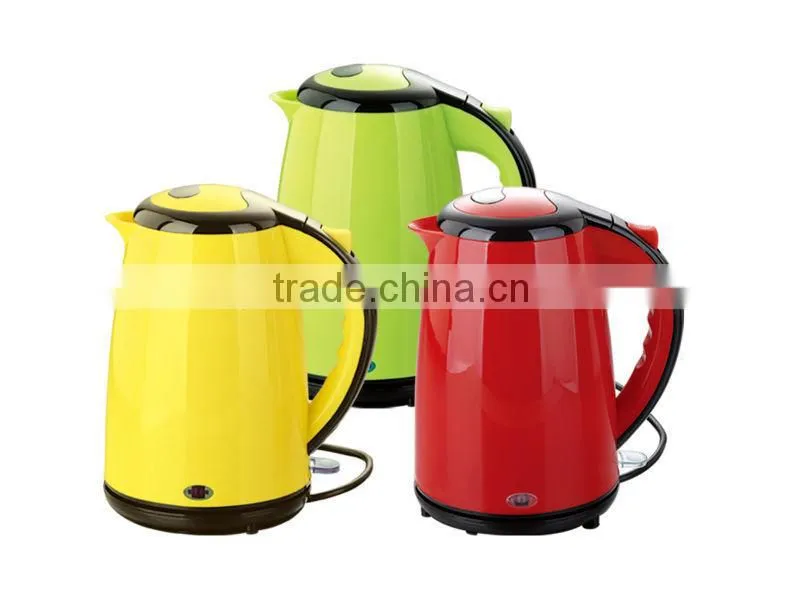 Newest Many colors available Stainless Steel Double Wall Electic Tea Kettle