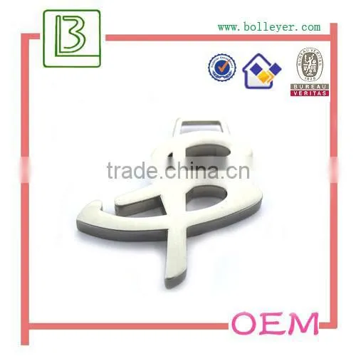 Custom Logo bag accessory metal zipper puller for handbag