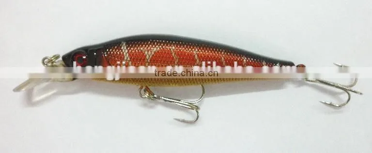 11cm 15.2g Fresh Water Bass lure Minnow baits fake hard bait with Size #4 Fishhook MI006