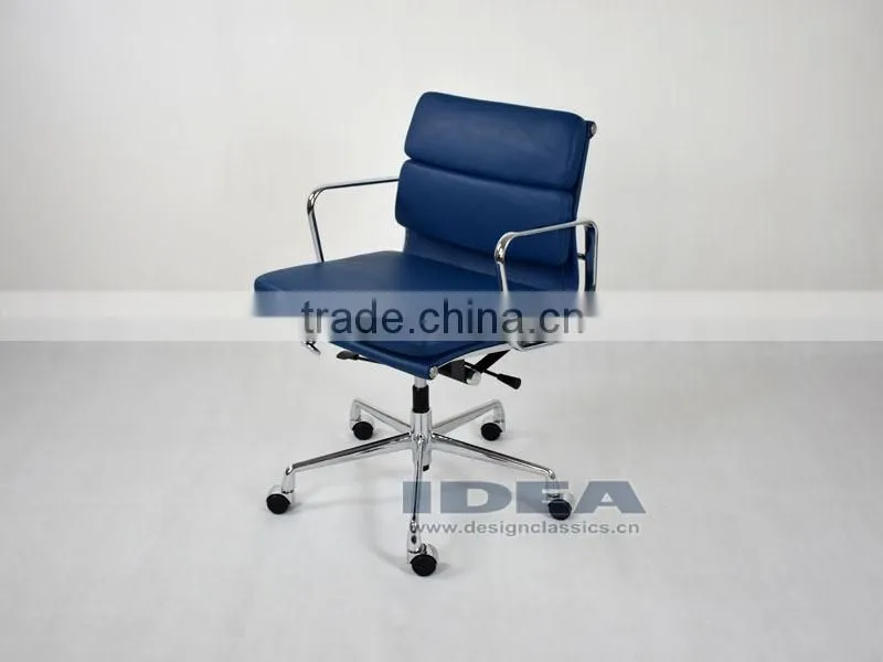Replica EA217 Charles Office chair- Blue Color Genuine Leather