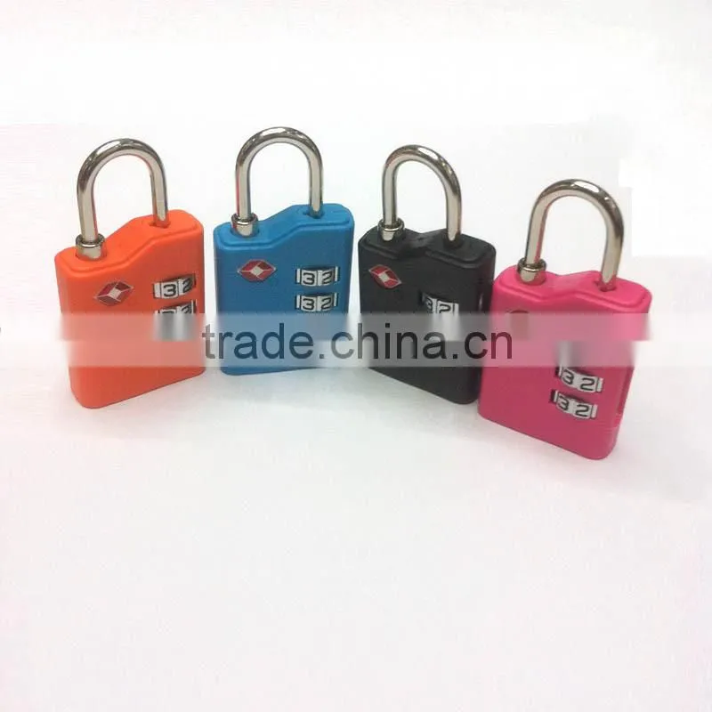 2015 new design whoesale price 3 code tsa code padlock