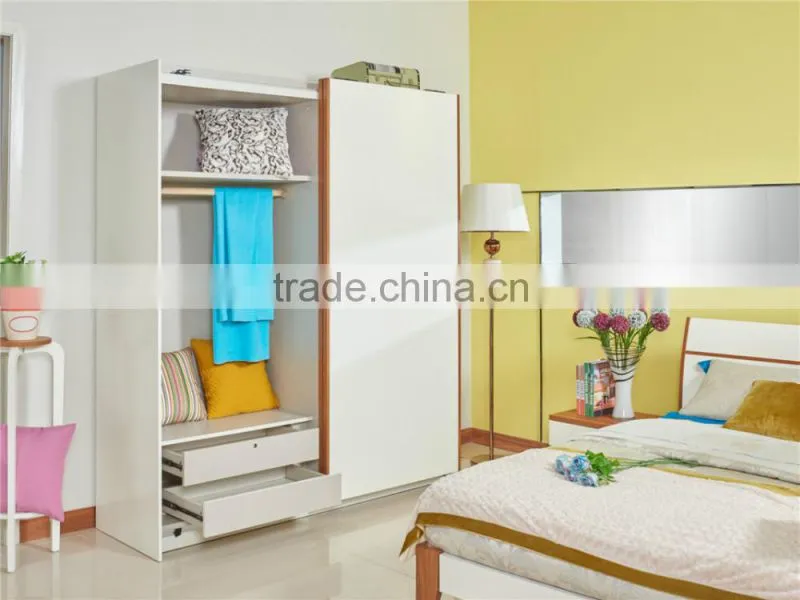 Modern high glossy functional sliding door wardrobe