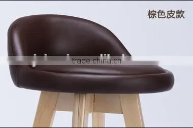 Creative Fashion Wooden Bar Chair,Wooden Bar Stool