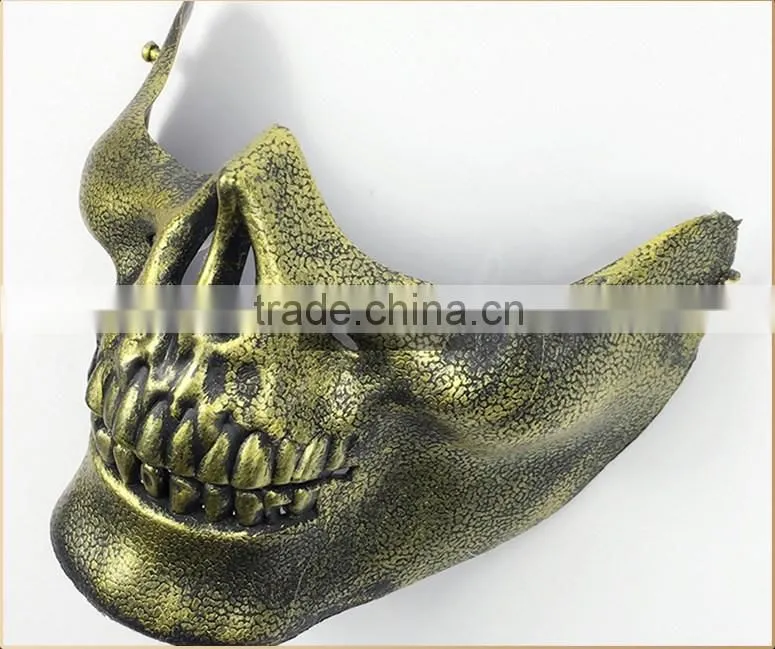 Halloween scary mask half face skull mask