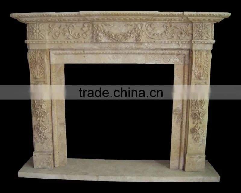 stained glass fireplace screen
