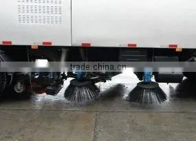 Washing and sweeping vehicle