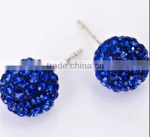 Pink Crystal Earring Stud Earring