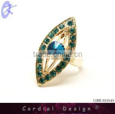 new hot sale wholesale fashion big rhinestone cheap ring