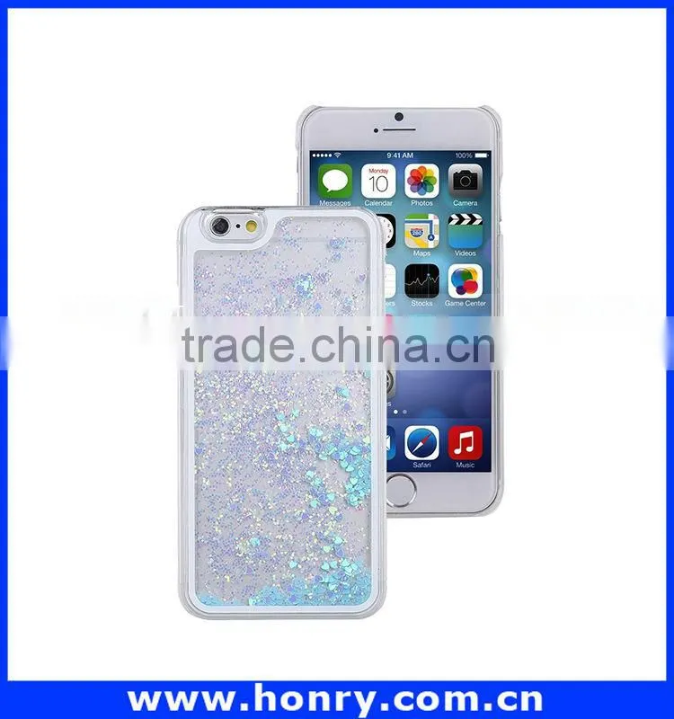 New design moving glitter case for iphone 6 with great price
