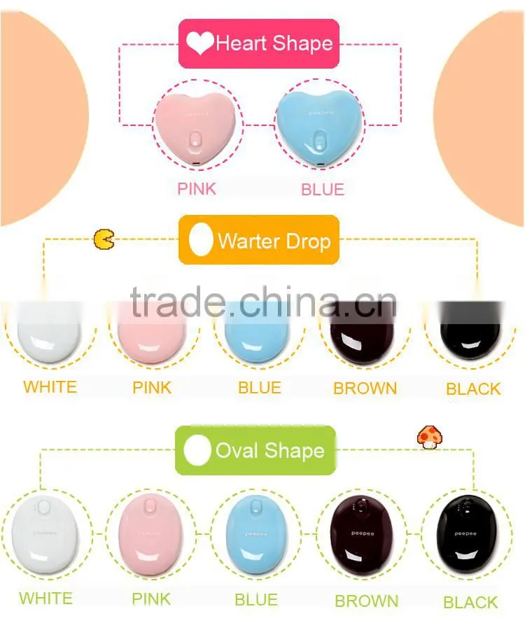Heart Shape Hand Warmer Battery Powered Heater Mini Microwave Oven