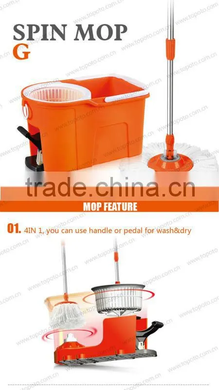 Telescopic easy mop hand pressing Spinning mop-TOPOTO