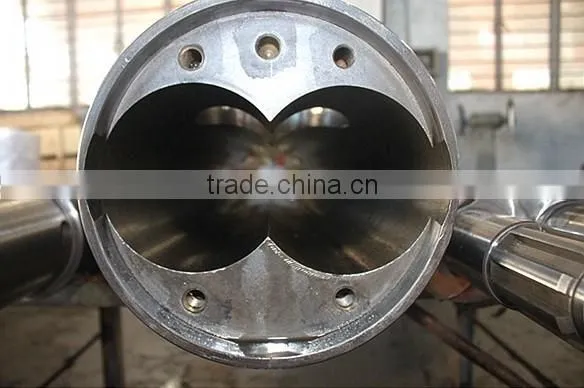 conical screws extruder twin barrel and screw for plastic machine