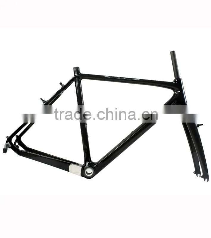 Carbon cyclocross bike frame, T700 carbon fiber frame, chinese cx frame V brake , cyclocross bike ISP frame