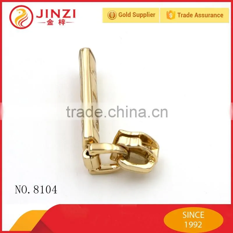 Metal zipper puller custom metal zipper pulls zipper slider for Garments