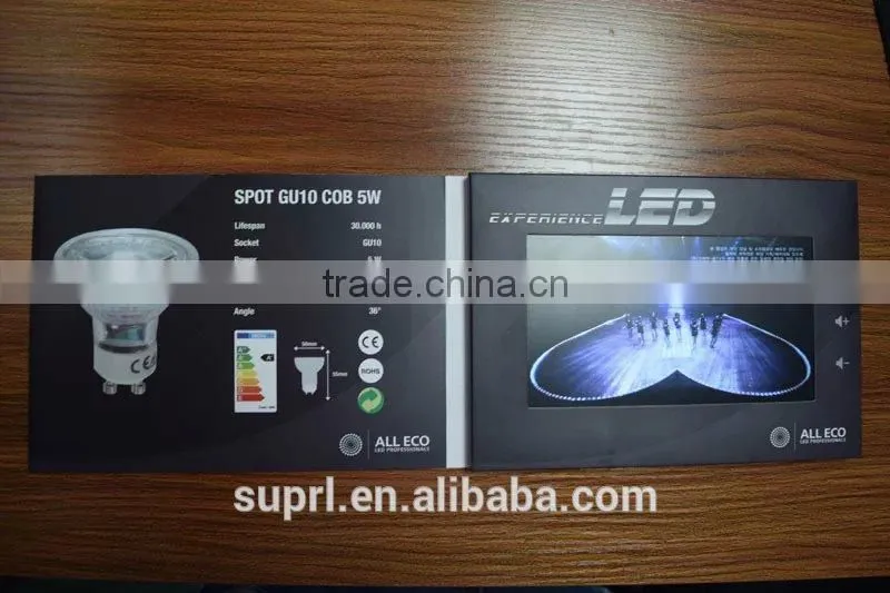 7" LCD video brochure components video card video book