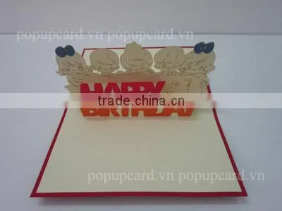 Viet Nam Pedicabs greeting pop up cards