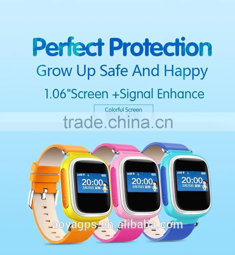 Multiple positioning kids GPS watch pedometer walking smart phone watch