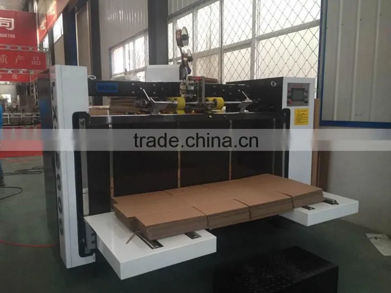 Semi-automatic Folder and stitching stapler machine cartan box
