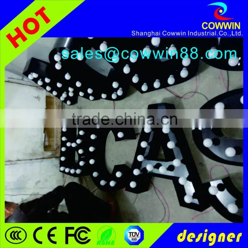 Outdoor LED Lighted Marquee Sign Metal Alphabet letter Good quality