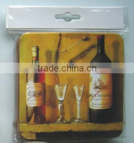 promotional square cork coaster