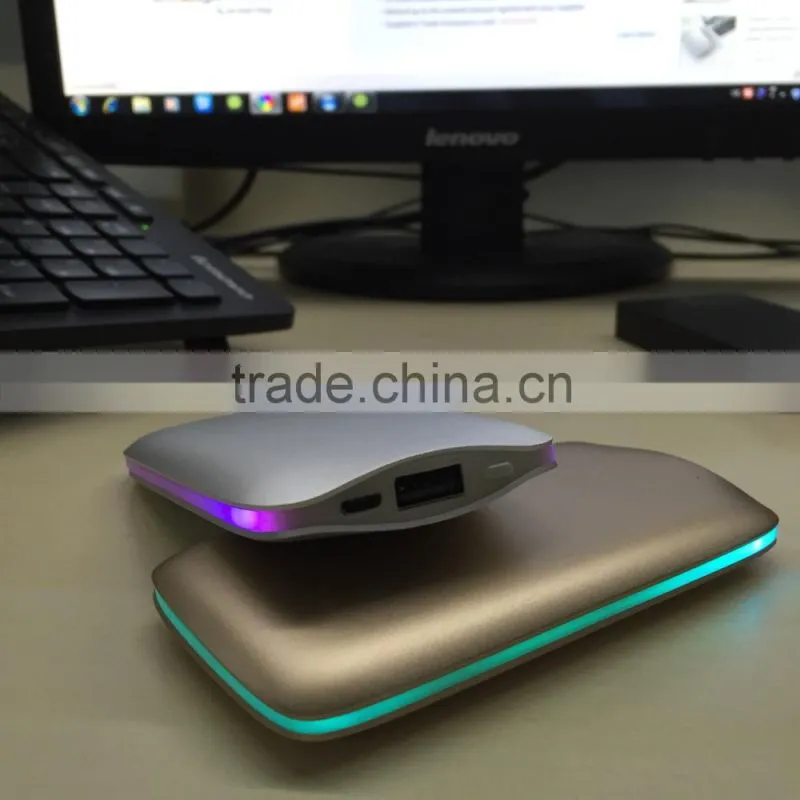 best price new power bank 6000mah power bank, smart power bank with Colorful Light , intelligent power bank