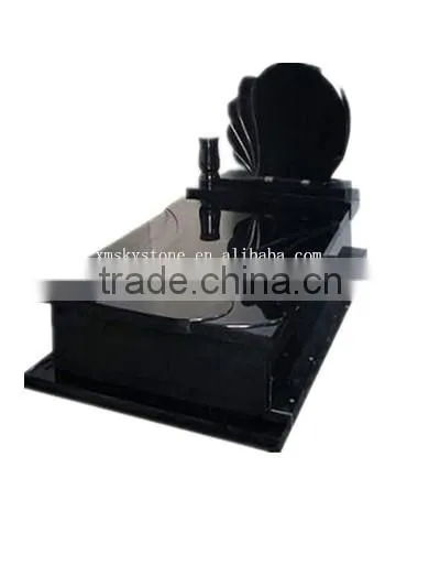 European style cheap indian black granite monument