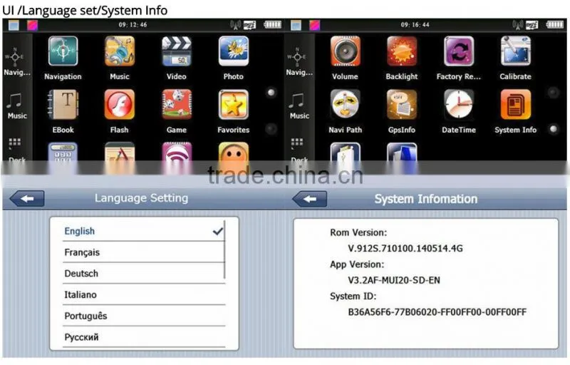 OEM Manufacturer 4GB WinCE 6.0 GPS Navigation for car