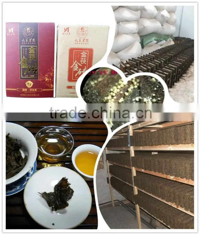Russian Standard Slim Brick tea Golden flower dark tea wholesale and retails 400g/pc