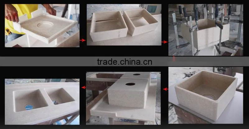 Artificial Marble Kitchen Cabinet/Kitchen Countertop/Kitchen Sink