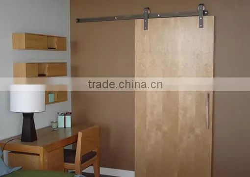 Steel flat track barn door hardware