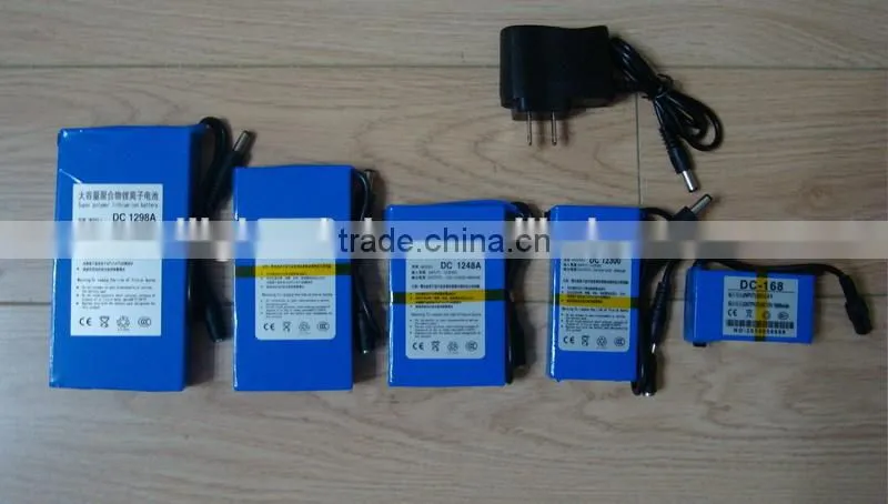 Super Polymer Rechargeable 12V 9800mAh li-ion Battery