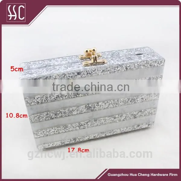 Guangzhou fashion wholesale acrylic bay,acrylic box clutch evening bag