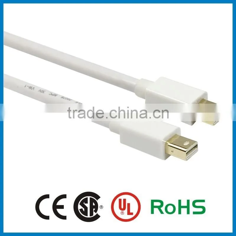 APBG white color mini dp displayport cable