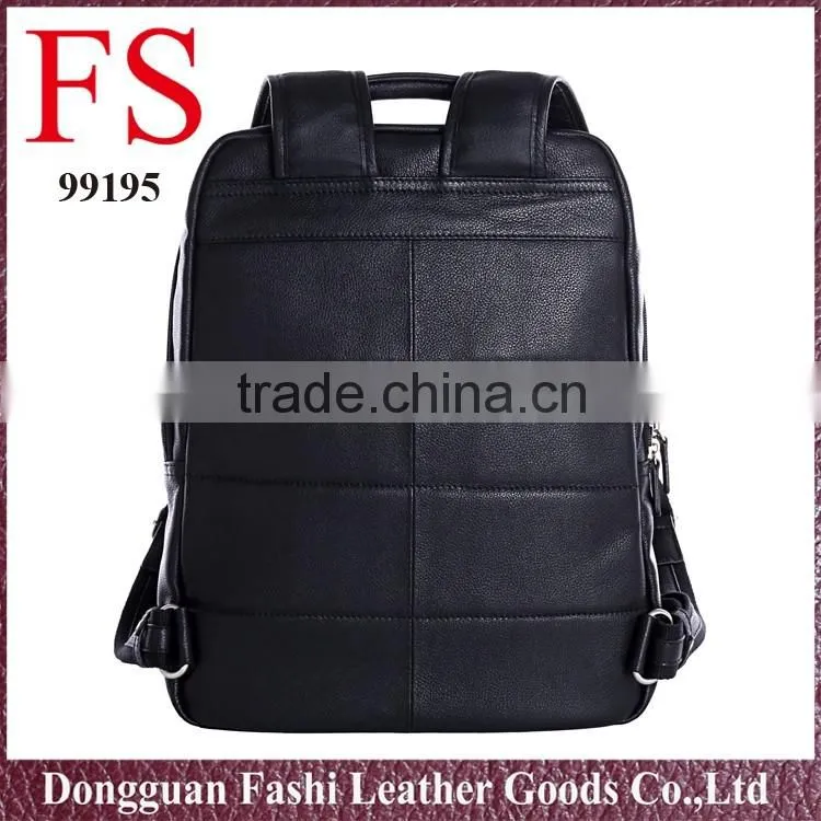 100% genuine leather outdoor hiking backpack