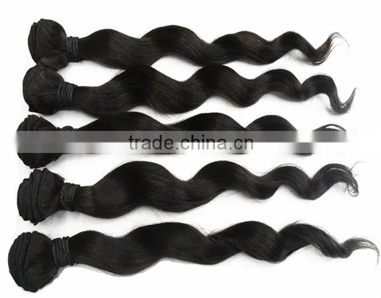 top quality factory price 100% malaysian loose wave virgin hair weaving weft