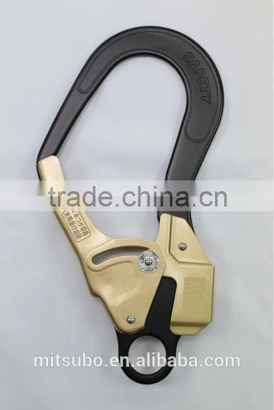 Silver&Gold Fall Arrestor Metal Safety Harness Forged Taiwan Rope Hook