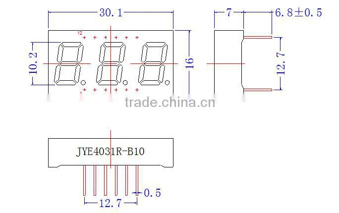 three digitas indoor programmale led display