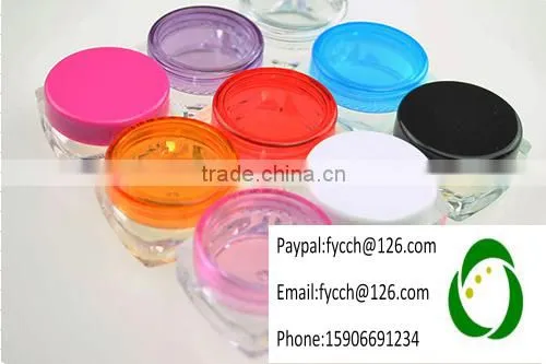 5g Rose Plastic jar container with plastic lid cap