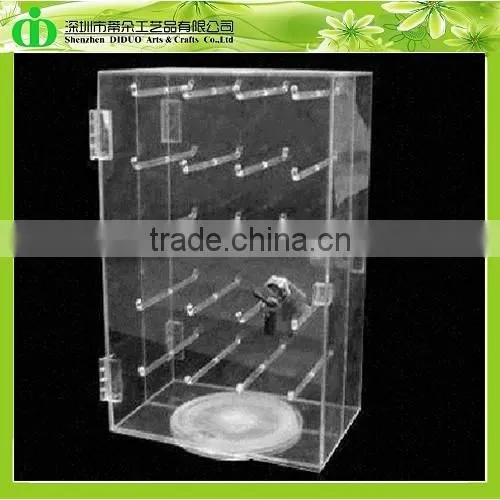DDC-C044 Trade Assurance Rotating Acrylic Keychain Display Cabinet