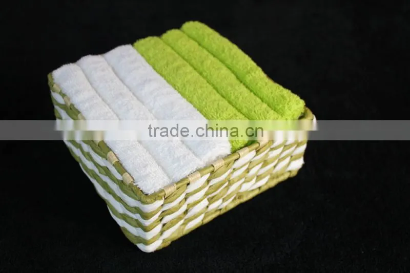 Egyptian Cotton Gift Towel ,Face Towel With Colorful Paper Basket