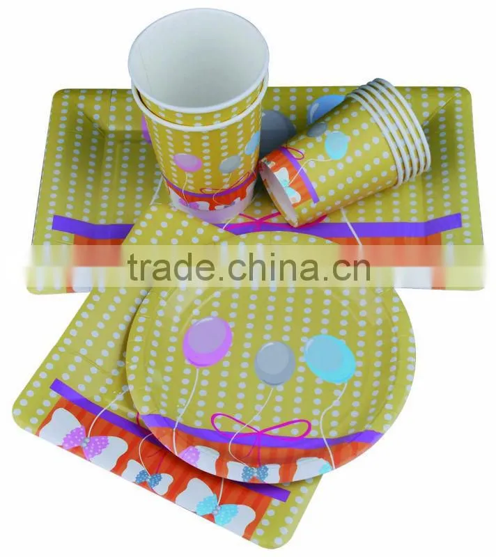 8" square /round shaped machine paper plate